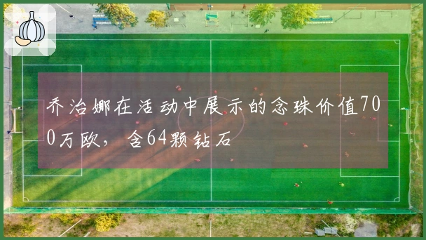 乔治娜在活动中展示的念珠价值700万欧，含64颗钻石